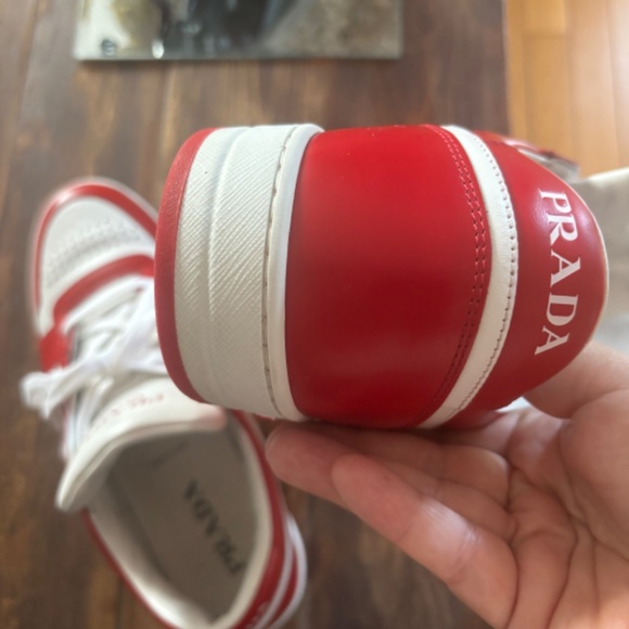 AUTHENTIC ALMOST BRAND NEW PRADA SNEAKERS - Picture 7 of 8